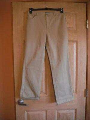 Ellen Tracy 8 Petite straight Leg, Khaki Pants, Retail 248.00 NWT - Image 1 of 4