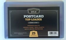 100 CBG 5.875 x 3.75 Rigid Hard Plastic Postcard Topload Holders protector sheet