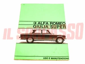 User Manual Alfa Romeo Giulia Super Original Print 09/67 - Picture 1 of 1