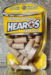 Hearos Foam Ear Plugs Ultimate Softness Series 20 Pairs #2525 - Picture 1 of 2