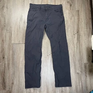 Pantalones Brion para hombre Prana 34x32 azul marino elásticos senderismo escalada ajustados rectos - Imagen 1 de 6
