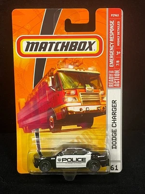 Cargador Dodge Diarama #61 2009 Matchbox sin usar, en caja sellada negro policía Foto 1 de 3