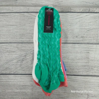 Носки низкого покроя женские размер 4-10 упаковка 10 пар различные цвета без границ NOBO - Изображение 1 из 3