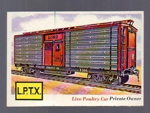 Rails and Sails (1955) - Card # 67 - TOPPS - Live Poultry Car - Picture 1 of 2