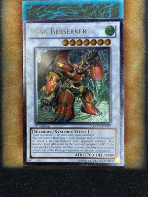 Yugioh Junk Berserker EXVC-EN037 Ultimate Rare 1st Ed NM - Image 1 of 2