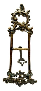Bronze Finish Solid Brass Tabletop Easel 10” (JM2) - Picture 1 of 9