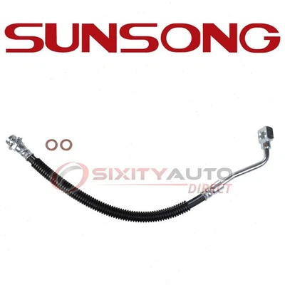 Sunsong Front Right Brake Hydraulic Hose for 1991-2002 Saturn SL1 - Hoses mm Foto 1 de 4