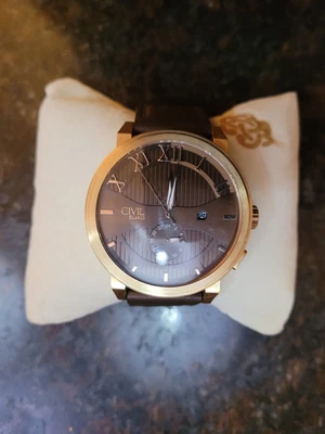 Reloj Egard Edición Limitada Sombra Civil Suizo Doble Hora  Foto 1 de 2