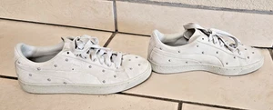Puma Suede Classic Marshal Damengröße 7,5 hellgrau Nieten niedrige Turnschuhe - Bild 1 von 13