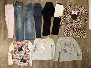 Girls Clothing Lot Of 10 Size 6. Minnie Mouse, Unicorn, H&M, Gymboree, Etc - Picture 1 of 11