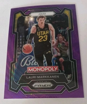2023-24 Panini Monopoly Prizm Lauri Markkanen Purple Wave #85 Utah Jazz 🏀 - Image 1 of 2