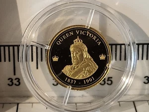 (L1131)  British Royal Houses - Queen Victoria -  14ct Gold Coin ~ 1.56 gram - Picture 1 of 3
