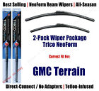 2-Pack Super-Premium NeoForm Wipers fit 2010+ GMC Terrain - 162415/1715