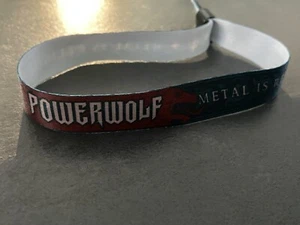 POWERWOLF Wristband Festivalbändchen VIP Band Armband Autogrammkarte Metallica - Bild 1 von 5