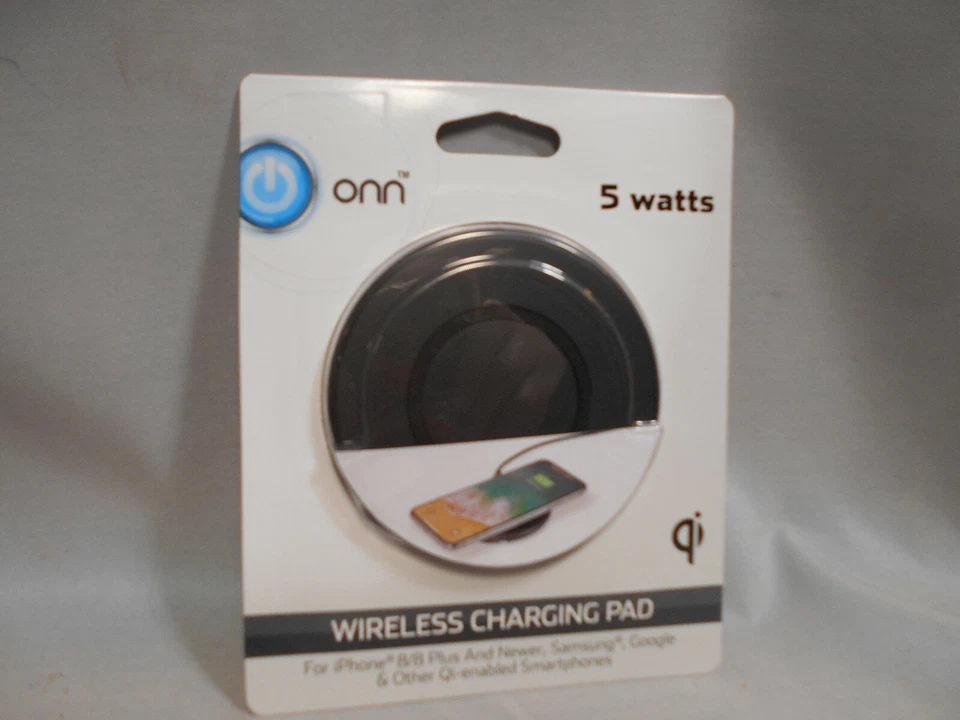 ONN 5 Watt Wireless Smartphone Charging Pad iPhone Samsung Google