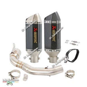 Silenciador de escape de motocicleta 51 mm tubo medio modificado para Duke 200 2020-2023 - Imagen 1 de 14