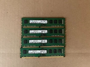 LOT OF 4 SAMSUNG M378B1G73EB0-CK0 8GB PC3-12800 DDR3-1600 DIMM MEMORY L3-8(1) - Picture 1 of 3