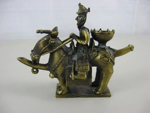 Vintage Brass Horse & Rider Figurine - Picture 1 of 10