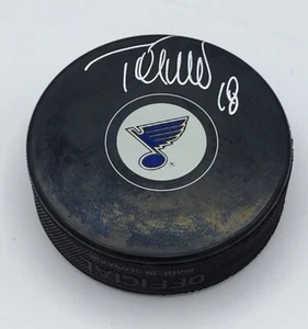 Tony Twist Signed St Louis Blues Autographed Logo Puck Beckett COA - Picture 1 of 2