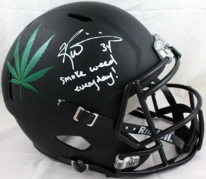 Ricky Williams Autographed Blackout Full Size Helmet W/ SWED- JSA W Auth *White - Picture 1 of 12