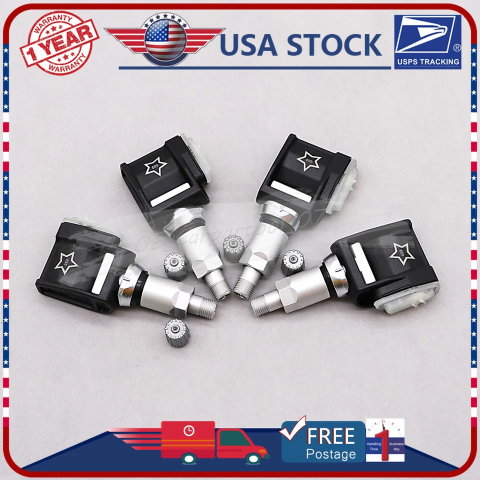 4Pcs TPMS Tire Pressure Sensor For Mercedes-Benz E300 E400 E63 GT63 0009052102 - Image 1 of 4