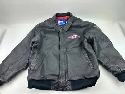 Vintage Colorado Avalanche NHL Pro Player Leather Bomber Jacket Size Large - Image 1 of 4