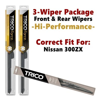 Wipers 3-pk Hi-Performance fits 1987-1989 Nissan 300ZX - 25190x2/30190 - Image 1 of 4
