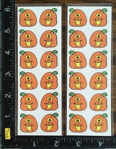 HALLOWEEN, THANKSGIVING HAPPY PUMPKINS, 2 SHEETS BEAUTIFUL STICKERS #CATS10 - Picture 1 of 2