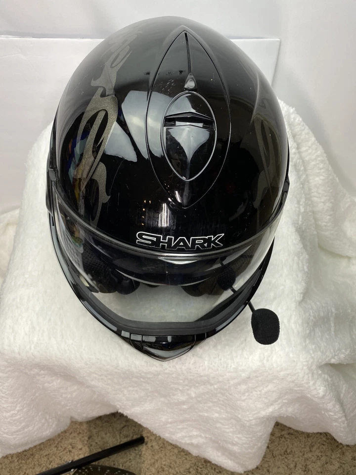 Casco de moto convertible modular Shark Evoline Serie 2 (negro) talla PEQUEÑO Foto 1 de 4