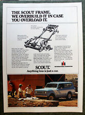 International Harvester Scout    Vintage Magazine Print Ad 1979 8 x 11