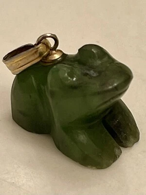Colgante Animal Rana Tallado Jade/Jadeíta - Jade Real - De Colección Foto 1 de 4