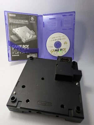 Nintendo GameCube Game Boy Player & Startup Disc Set DOL-017 Black Used - Photo 1/4