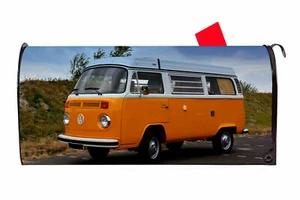 Old VW Van 6 Vinyl Magnetic Mailbox Cover Made in the USA - Picture 1 of 1