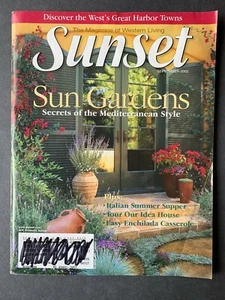 Sunset Magazine July 2002 2000's Lifestyle Travel Recipes Gardening Ads - Picture 1 of 9