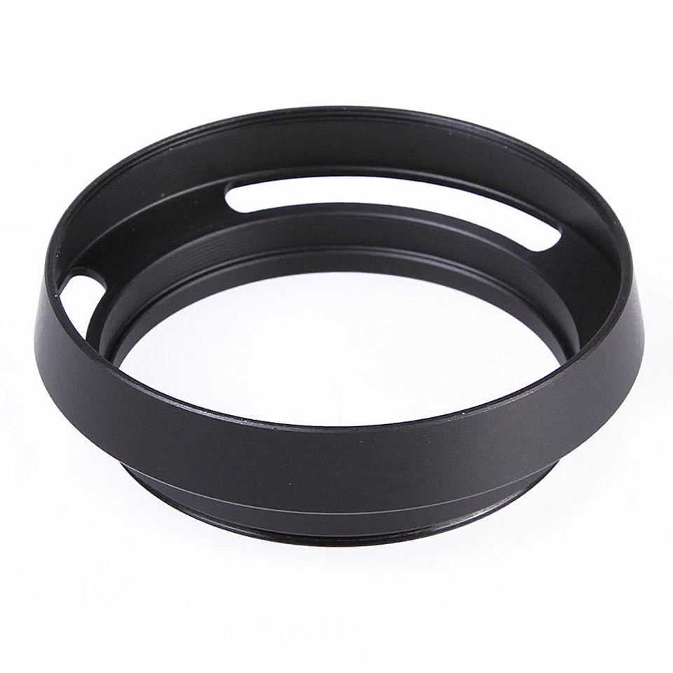 Vented Curved Metal Lens Hood 37/39/40.5/43/46/49/52/55/58/62/67/72/77 mm - image 1 of 4