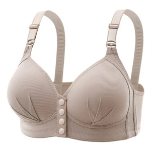 Women's Nursing Bra Push Up Anti Sagging Front Open For Breastfeeding - Picture 1 of 26