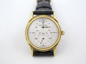 REVUE THOMMEN VINTAGE SALTARELLO MECHANISCHE VERGOLDETE UHR 34mm NEW OLD STOCK - Bild 1 von 9