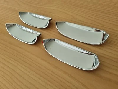 VENDEDOR DEL REINO UNIDO 4 cubiertas de receso cromadas para manija de puerta JAGUAR XJ 95-03 Vanden Plas Daimler - Imagen 1 de 4