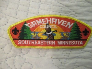 BSA New Gamehaven Council CSP Yellow Border Red, Orange, Yellow Sky S-7 - Bild 1 von 2