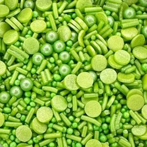 Un pizzico di - più grande - medley colore verde mica 60 g spruzzi per torte commestibili 6528 - Foto 1 di 3