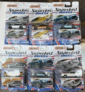 6 Matchbox Superfast America 1/64 Diecast Car Lot - Shelby, Camaro, Cougar, plus - Bild 1 von 10