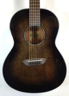Yamaha CSF Series Parlor Guitar, Solid Spruce Top, Undersaddle Pickup, Trans Bla - Image 1 of 4