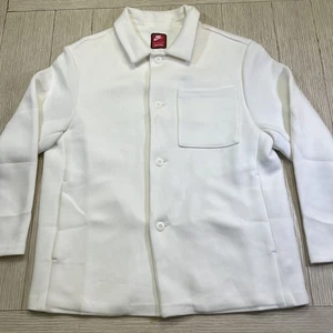 Nike Jacket Mens Small White Button Up Workwear Overshirt FB8167-133 Minimalist - Picture 1 of 8