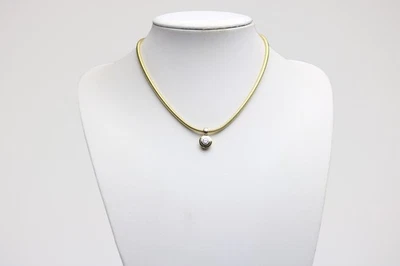 WEMPE Solitär-Brillant ca. 0,50ct - 750 Gelbgold mit Diamantanhänger - ca. 44 cm - Bild 1 von 4