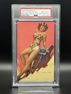 1945 Mutoscope “Get a Load of This” PSA 8.5 - Artist Pinups Zoe Mozert B&B Logo - Image 1 of 3