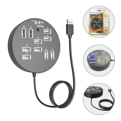  USB-Hub Für Laptop Schreibtisch-USB-Hub Tragbarer Laptop-Splitter - Bild 1 von 4