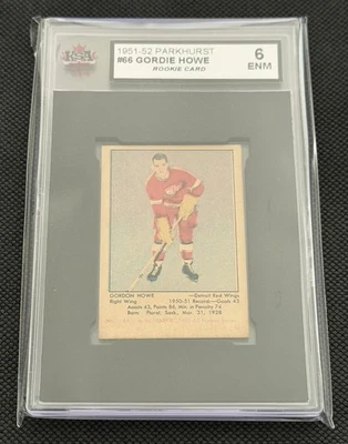 Parkhurst Gordie Howe 1951 #67 radiocontrol novato "Sr. Hockey" KSA 6 EX-MT 🔥🔥🔥 Foto 1 de 3