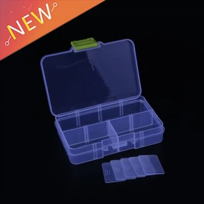 8 Compartment Adjustable Plastic Storage Box Jewelry/Tool Container Organizer - Image 1 of 4