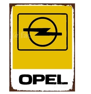 Letrero metálico OPEL MOTORSPORT LOOK retro taller cocina cueva 3 tamaños - Imagen 1 de 1