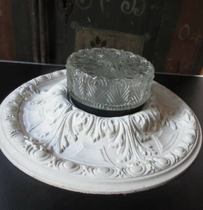 Plafonier /Sconce  Limburg Glashütte lovely small paisley pattern  Midcentury - Picture 1 of 2